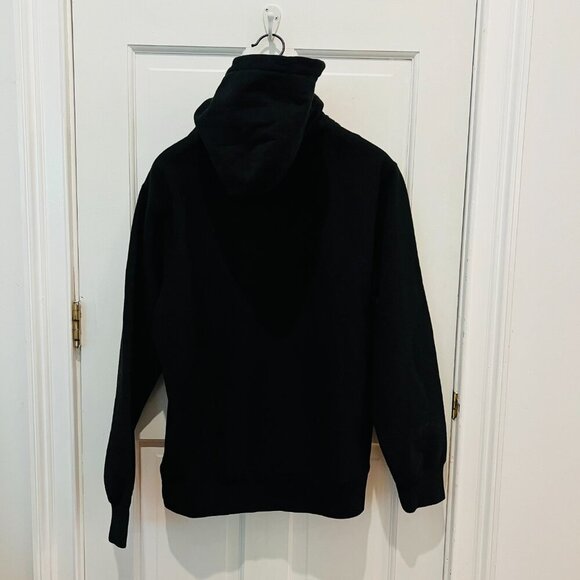 Supreme Perforated Leather Hooded Sweatshirt Black FW18 (FW18SW30) Men Size L - Picture 3 of 6